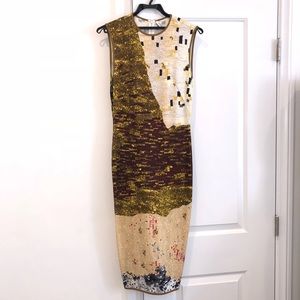 Givenchy patterned midi knit dress